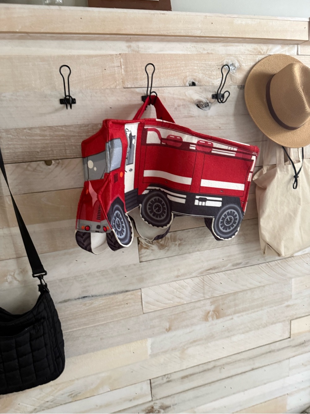 Kids costume Red and Black Fire Truck
